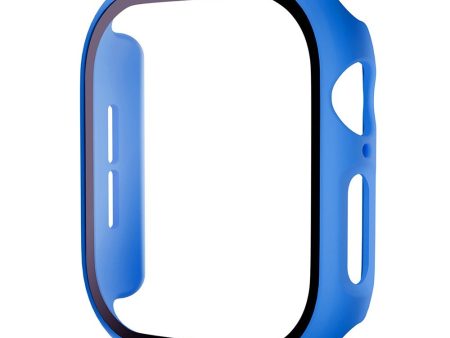 Apple Watch 10 (42mm) Hård Plast Cover m. Indbygget Skærmbeskyttelse - Blå For Cheap