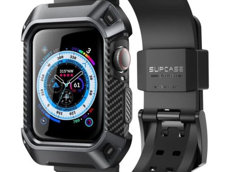 Supcase Unicorn Beetle Pro Apple Watch 4   5   6   7   8   9   SE (44   45mm) Cover m. Indbygget Rem - Sort For Discount