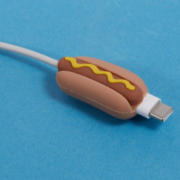 USB-C Kabelbeskytter - Hotdog m. Sennep Online now