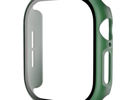 Apple Watch 10 (42mm) Hård Plast Cover m. Indbygget Skærmbeskyttelse - Grøn Hot on Sale