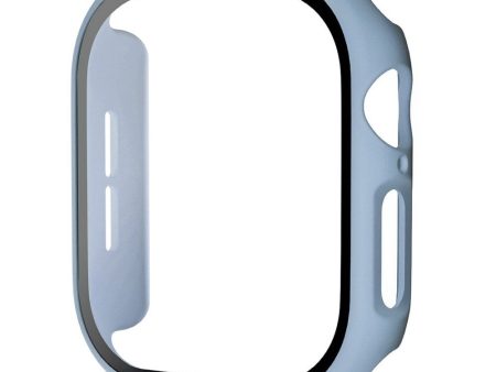 Apple Watch 10 (46mm) Hård Plast Cover m. Indbygget Skærmbeskyttelse - Lyseblå Fashion