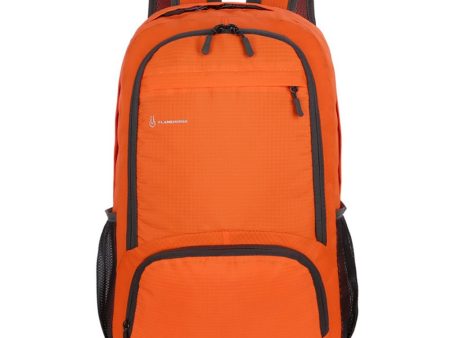 Vandafvisende Nylon Rygsæk (47 x 31cm) - Orange Cheap