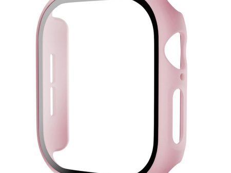 Apple Watch 10 (42mm) Hård Plast Cover m. Indbygget Skærmbeskyttelse - Lyserød Online