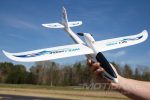 XK Sky King Glider Blue with LED Lights 750mm (29.5 ) Wingspan - RTF Online now