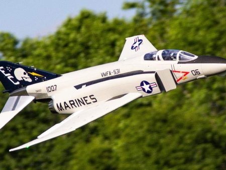 Freewing F-4 Phantom II  Ghost Grey  90mm EDF Jet - ARF PLUS Online Hot Sale