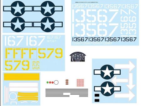 FlightLine 1600mm F4U-1D Corsair Decal Set For Cheap