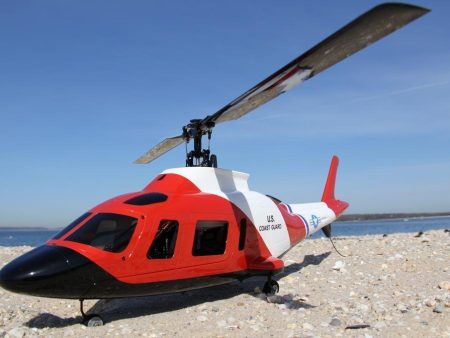 RotorScale A-109 Coast Guard Rescue 450 Size Helicopter - PNP Hot on Sale