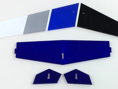 RotorScale MD500E Police Blue 450 Tail Fin Set Sale