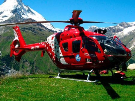 Roban EC-135 Air Zermatt 800 Size Scale Helicopter - ARF Online Sale