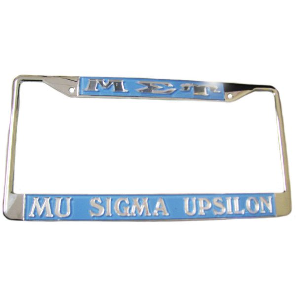 Mu Sigma Upsilon License Frame Online now