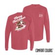 New! Sigma Nu Comfort Colors Holiday Shredding Santa Long Sleeve Tee Online now