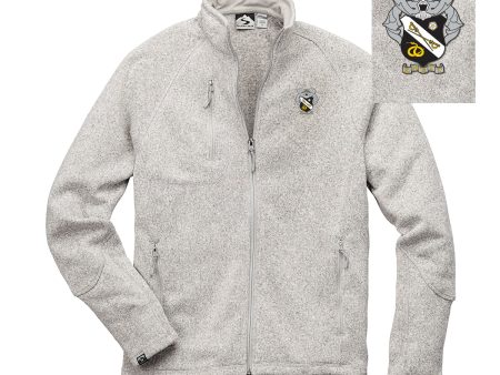 Sigma Nu Embroidered Crest Full Zip Hot on Sale