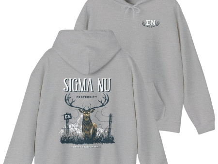 Sigma Nu Graphic Hoodie | Big Buck Hot on Sale