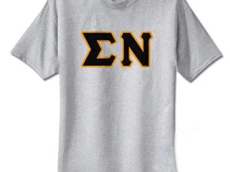 Sigma Nu Greek Letter Tee For Cheap