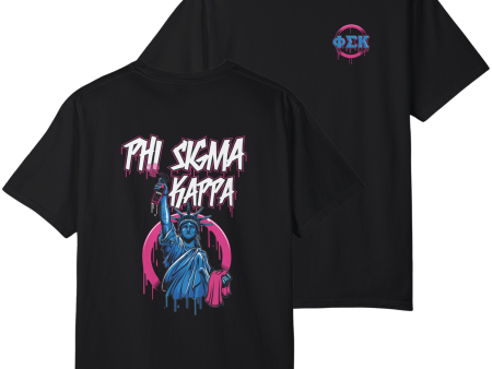 Phi Sigma Kappa Graphic T-Shirt | Liberty Rebel For Cheap