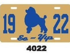 Sigma Gamma Rho Mascot License Plate Sale