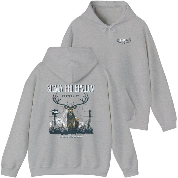 Sigma Phi Epsilon Graphic Hoodie | Big Buck For Sale