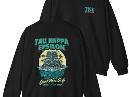 Tau Kappa Epsilon Graphic Crewneck Sweatshirt | Good Vibes Only Hot on Sale