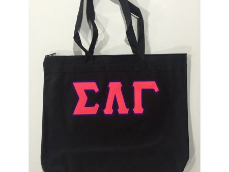 Sigma Lambda Gamma Black Tote Bag Sale