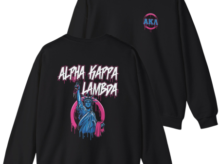 Alpha Kappa Lambda Graphic Crewneck Sweatshirt | Liberty Rebel For Cheap