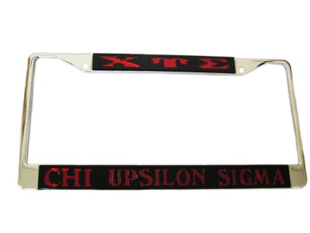 Chi Upsilon Sigma License Frame Fashion