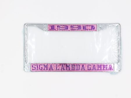 Sigma Lambda Gamma 1990 License Frame Sale