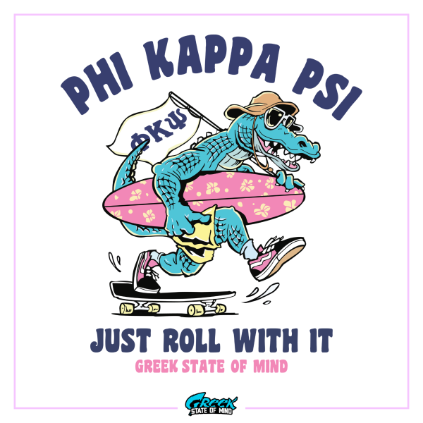 Phi Kappa Psi Graphic T-Shirt | Alligator Skater Sale