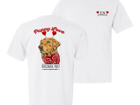 Sigma Nu Comfort Colors Puppy Love Short Sleeve Tee Discount