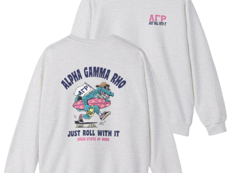 Alpha Gamma Rho Graphic Crewneck Sweatshirt | Alligator Skater Online Hot Sale