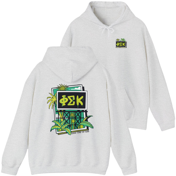 Phi Sigma Kappa Graphic Hoodie | Tropical Billboard Hot on Sale