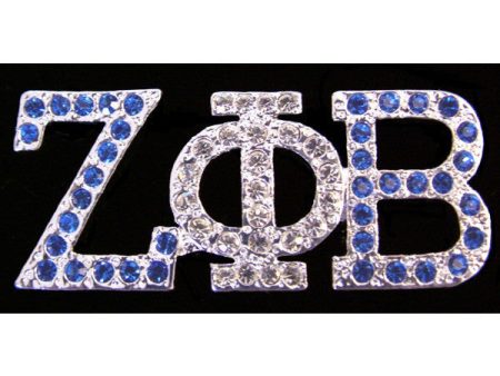 Zeta Phi Beta Austrian Crystal Pin 5 on Sale