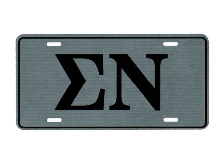 Sigma Nu License Plate For Discount