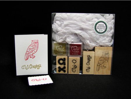 Chi Omega Rubber Stamp Kit For Cheap