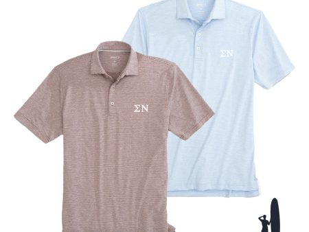 New! Sigma Nu Johnnie-O Striped Polo Online Sale