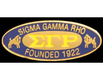 Sigma Gamma Rho Oval Founder Pin Online Hot Sale