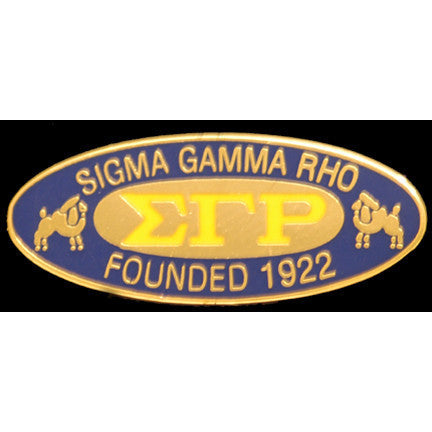 Sigma Gamma Rho Oval Founder Pin Online Hot Sale