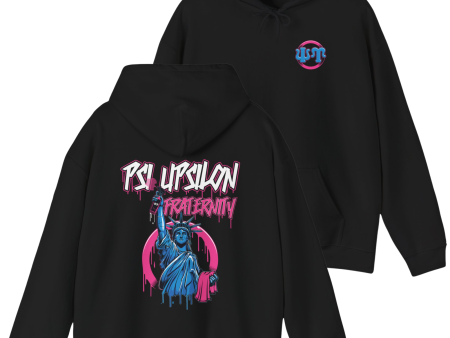 Psi Upsilon Graphic Hoodie | Liberty Rebel Supply