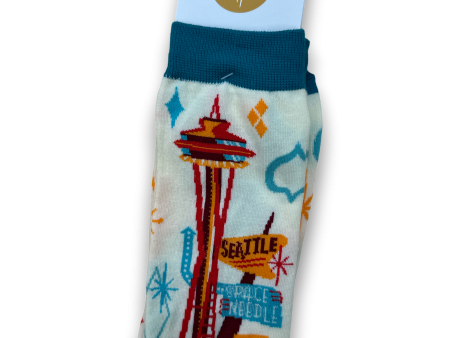 Retro Space Needle Socks on Sale