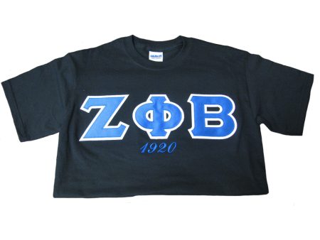 Zeta Phi Beta Embroidered Tee w  Year Supply