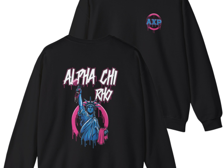 Alpha Chi Rho Graphic Crewneck Sweatshirt | Liberty Rebel Hot on Sale