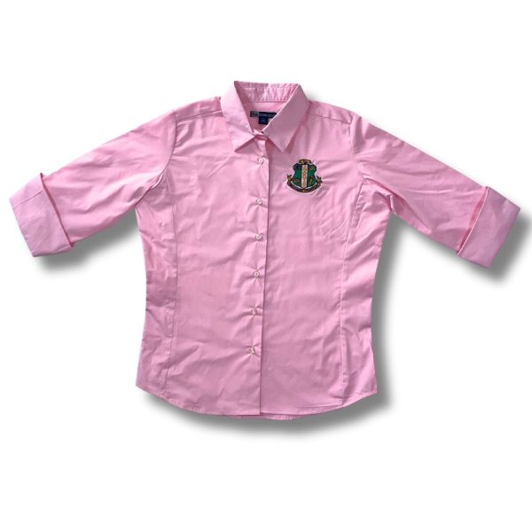 AKA Ladies Blouse with Crest For Discount