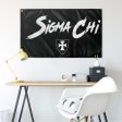 Sigma Chi Fighter Flag | Black and White Hot on Sale