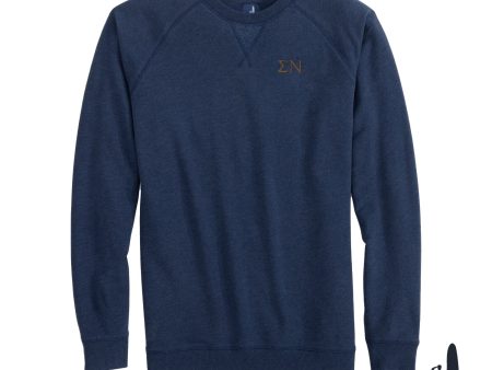 New! Sigma Nu Johnnie-O Navy Freeman Crewneck Sale