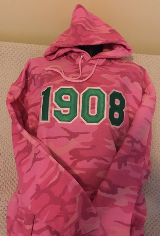 AKA 1908 Pink Camo Hoodie For Discount