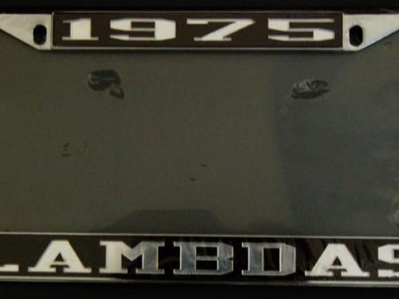 Lambda Theta Phi 1975 LAMBDAS License Frame on Sale