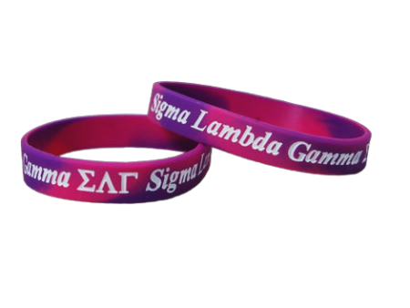 Sigma Lambda Gamma Silicone Bracelet Hot on Sale