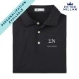 Sigma Nu Personalized Peter Millar Black Polo With Symbol Online now