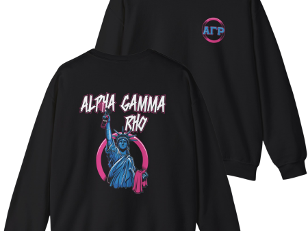 Alpha Gamma Rho Graphic Crewneck Sweatshirt | Liberty Rebel For Discount