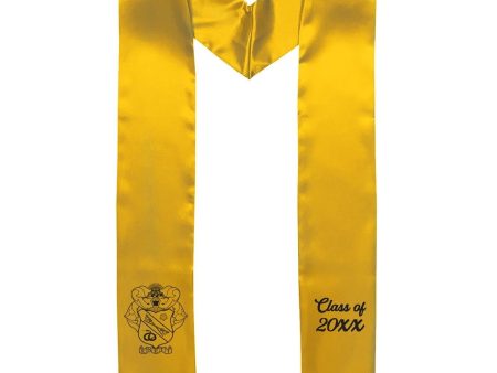 Sigma Nu Embroidered Crest Graduation Stole For Discount