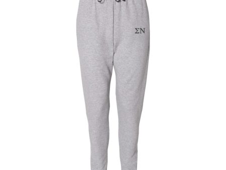 Sigma Nu Heather Grey Contrast Joggers Online Hot Sale